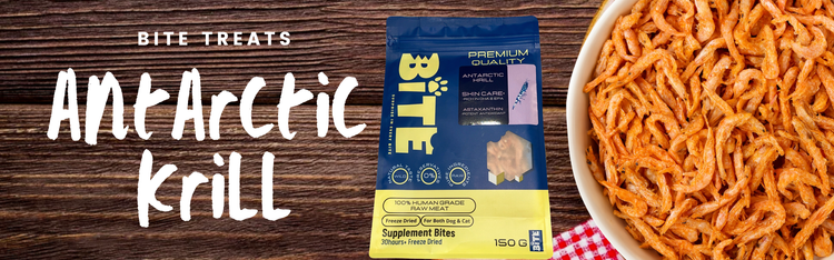 Antarctic Krill Freeze Dried for Cats & Dogs Banner