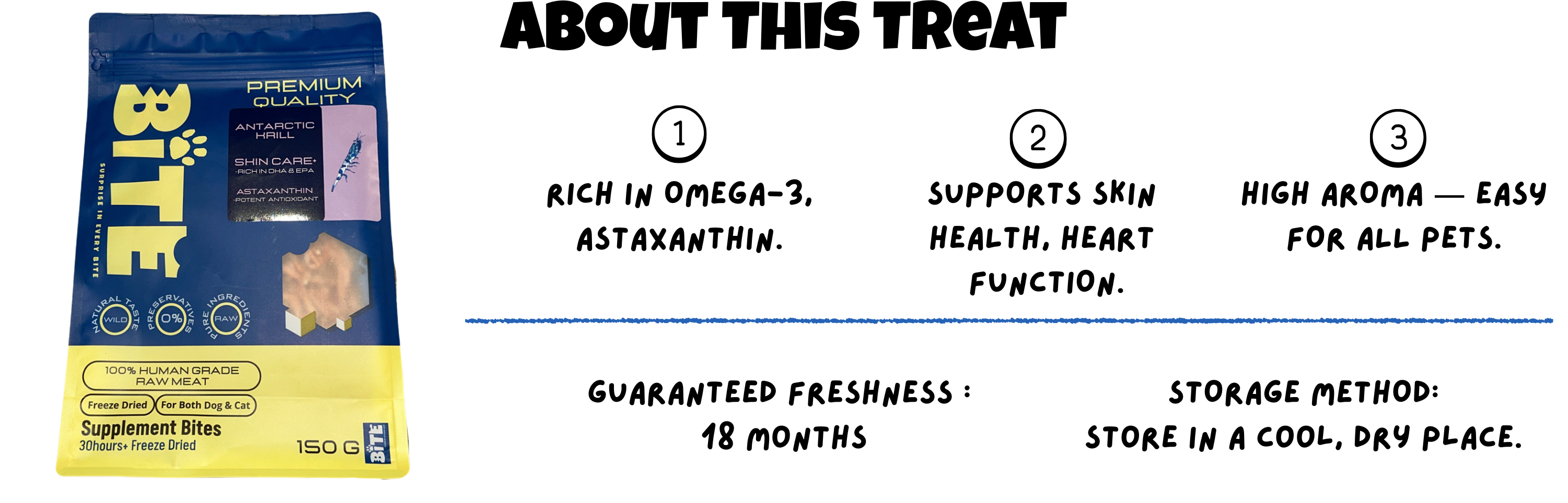 Antarctic Krill Freeze Dried for Cats & Dogs Information