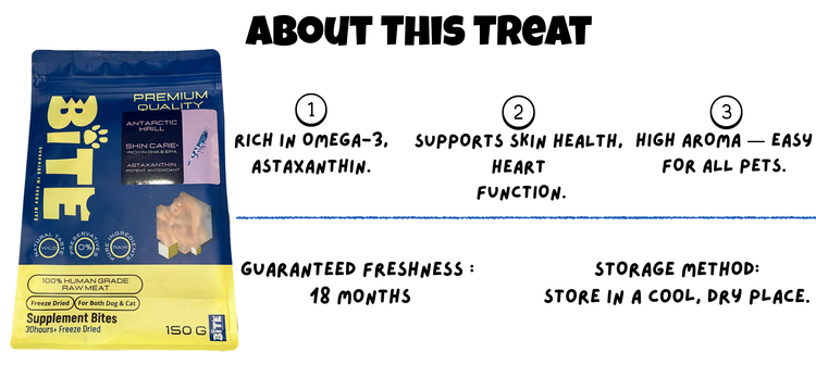 Antarctic Krill Freeze Dried for Cats & Dogs Information Mobile
