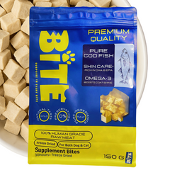 BITE freeze-dried cod fish cat and dog treats Malaysia
