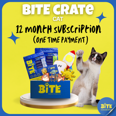 Bite Crate Cat 12 month subscription (one time payment)