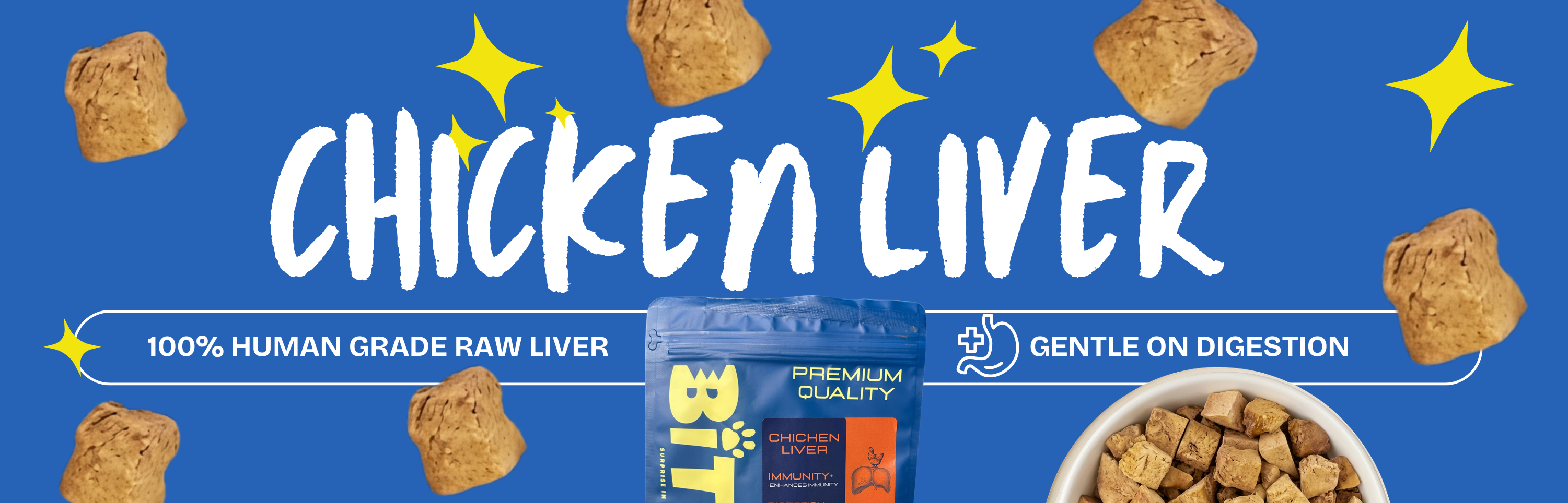 Chicken Liver Freeze Dried for Cats & Dogs Footer